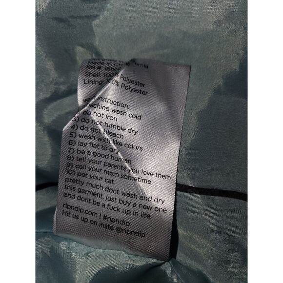 RipNdip Jacket Satin Bob Ross Rain Windbreaker Size Small - Picture 12 of 14